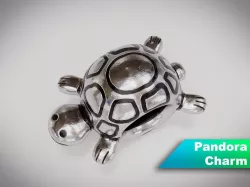 Turtle Pandora Charm 3D model