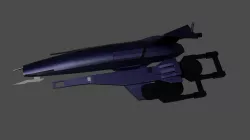 Un-Mapped Normandy SR-1 Low-poly  3D model