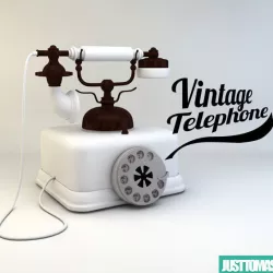 Vintage telephone 3D model
