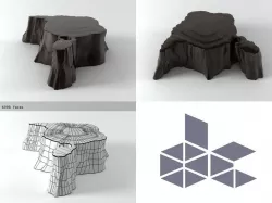 Volcano 3D model