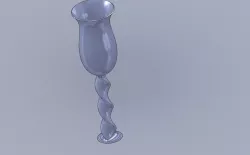 Wine glass DNA style stem