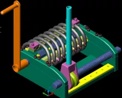wire rope type vibration mount making machine