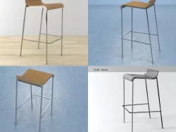 Zoe Barstool 3D model