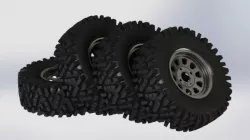 25x8x12 ATV WHEEL