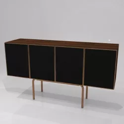 30s style sideboard h108 w200 d55 cms 3D model