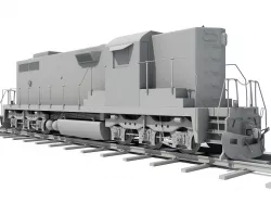 3D Train Models without Textures 3D model