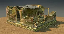 Abandoned House  Low-poly  3D model