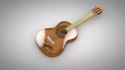 Acoustic italian Guitar 3D model