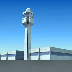 Airport Control Tower 3D model