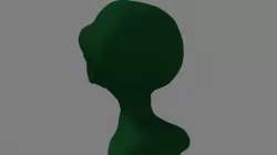 Alien head 3D model