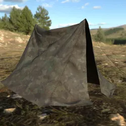 Army Tent Low-poly  3D model