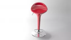 Bar Chair Low-poly  3D model