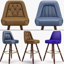 Bar Stool Richardon Seatings 3 3D model