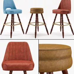 Bar Stool Richardon Seatinss 4 3D model