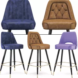 Bar Stool set Richardson Seatings 2   3D model
