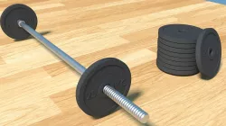 Barbell GO HARD 3D model