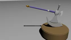 Battle Axe Low-poly  3D model