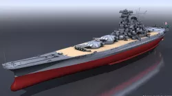 BATTLESHIP MUSASHI 3D model