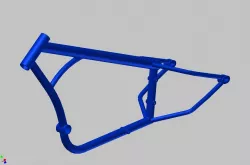 Bicycle chopper frame