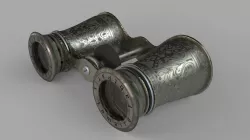 Binoculars Low-poly  3D model