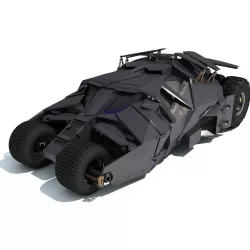 Black Batmobile 3D model