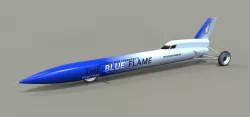 Blue Flame jet car 3D model