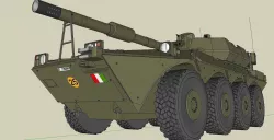 Centauro APC Low-poly  3D model