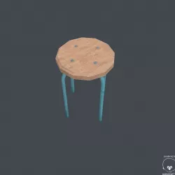 Chair 3D Model  Low-poly  3D model