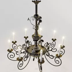 Chandelier retro 3D model