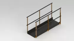 Corrimão industrial modelo 2 / Handrail industrial model 2