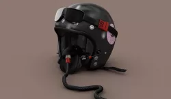 Custom Jet Helmet 3D model