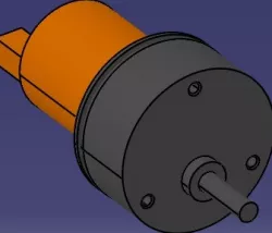 DC motor with an optical encoder and reducer