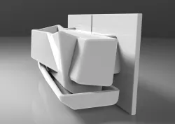 Deconstructive vessel for green wall