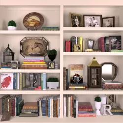 Decorative shelves 2 3D model