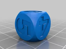 Dice with numbers