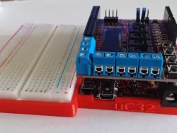 Digilent uC32 Chipkit and Breadboard Holder