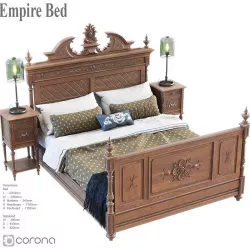 Empire bed 3D model