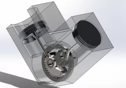 Engine V Twin Linear