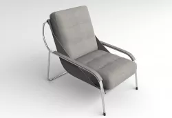 Fabric Armchair 3D model