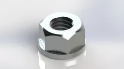 Flanged nut