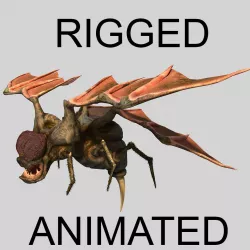 Fly Monster Low-poly  3D model