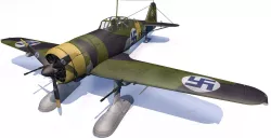 Fokker D-21 - D-XXI - Finnish 3D model