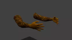 FPS Hand Low-poly  3D model