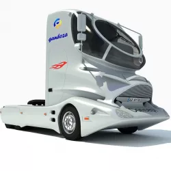 Future White Truck 3D model