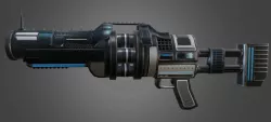 Futuristic Grenade Launcher Low-poly  3D model
