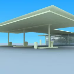 Gas Station 3D model