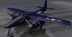 Grumman F7F-1 Tigercat 3D model