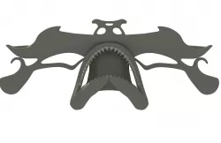 Hammerhead Shark Skull 3D model