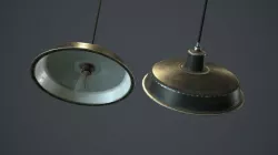 Hanging Lamp PBR Game Ready Low-poly  3D model