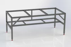 Large Metal Work Table